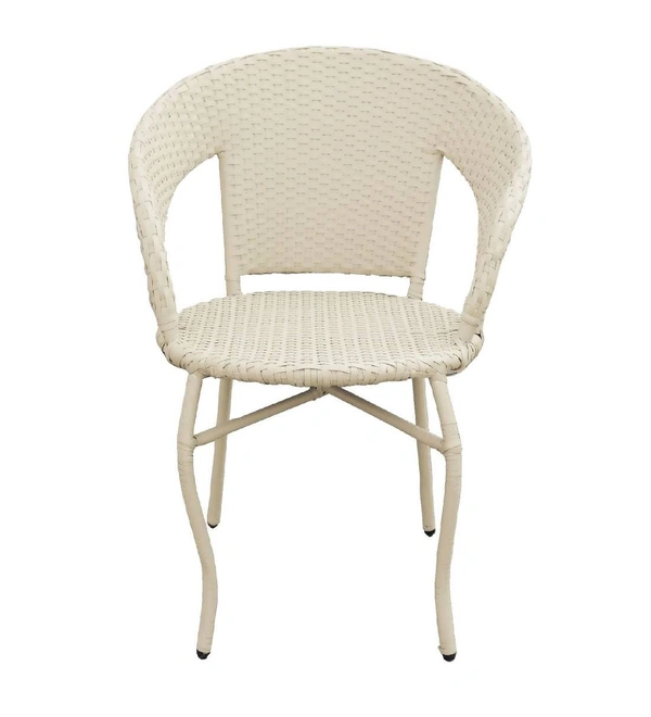 Zecado Patio Chairs (Set Of 2) in Off-White Corduroy Finish - Off-White