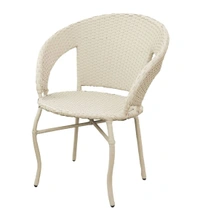 Zecado Patio Chairs (Set Of 2) in Off-White Corduroy Finish - Off-White