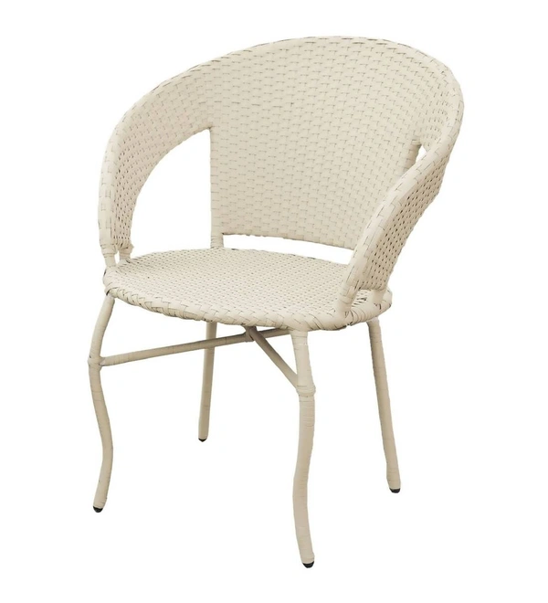 Zecado Patio Chairs (Set Of 2) in Off-White Corduroy Finish - Off-White