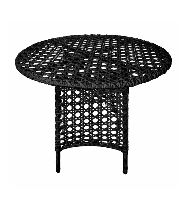 Zecado Pavillion 4 Seater Cofee chair Set in Black Corduroy Finish with Red Cushions - Black, Red