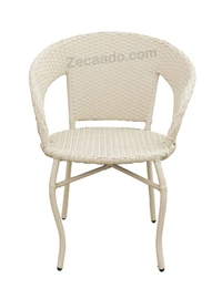 Zecado Pearl 2 Seater Patio Coffee Table Set In Off-White Corduroy Finish - Off-White
