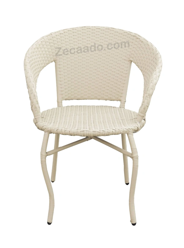 Zecado Pearl 2 Seater Patio Coffee Table Set In Off-White Corduroy Finish - Off-White