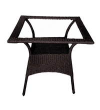 Zecado Pristine 2 Seater Wicker Lawn Chair Set in Brown Corduroy Finish with Off-White Cushions - Brown, Yellow