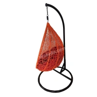 Zecado Spider swing chair for Garden & Outdoor in Orange with Red Cushion - Orange Red