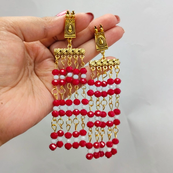 Studded Gold High Quality Dangler Earring