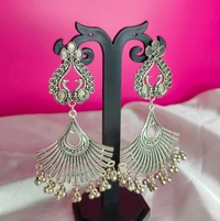 Oxidised Kalka Earring 