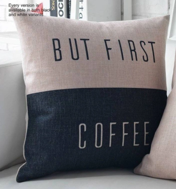 CITY BEST MART Text Printed Cushion Covers - 16*16