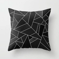 CITY BEST MART Geometric Design Printed Cushion Covers - 16*16