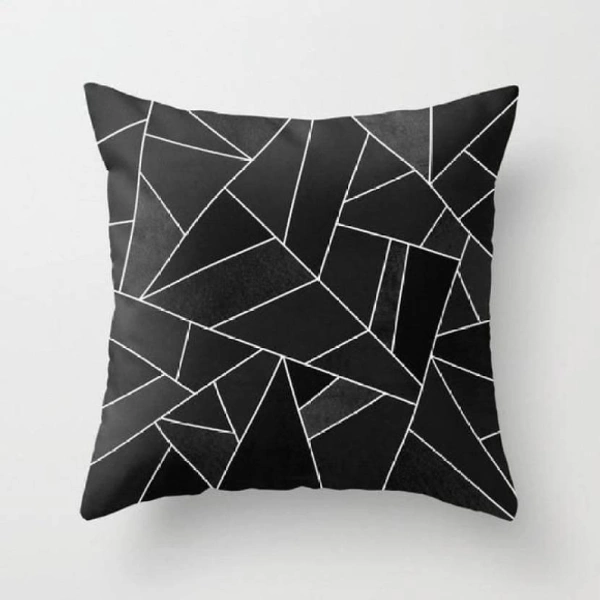 CITY BEST MART Geometric Design Printed Cushion Covers - 16*16