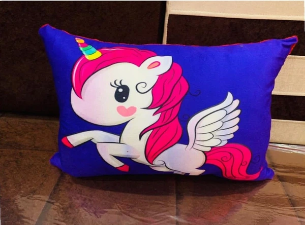 CITY BEST MART Cute Unicorn Baby Pillow (12*18) - 12*18, Cute Unicorn