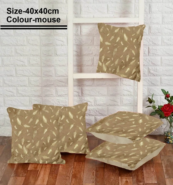 CITY BEST MART STYLISH FUR CUSHION COVERS ( PACK OF 5)  - Moose