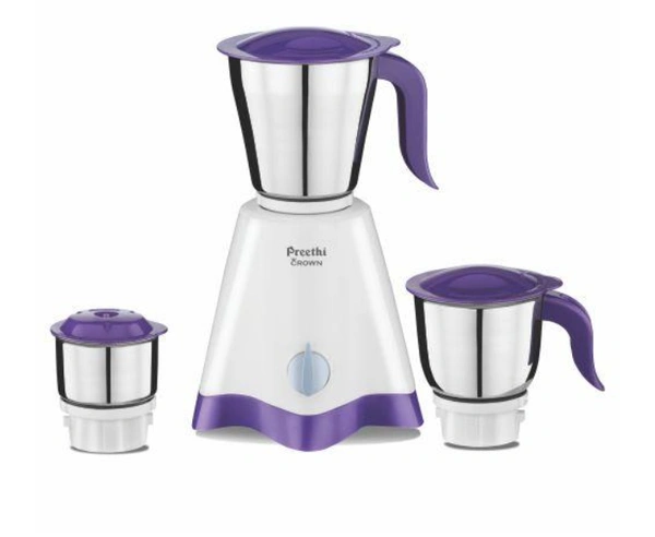 PREETHI CROWN MIXIES  - WHITE PURPLE, MANUFACTURED SIZE