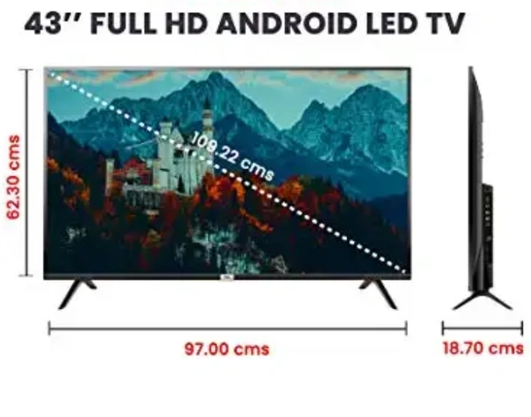 TCL 43 INCH ANDROID TV - BLACK, 43 INCH