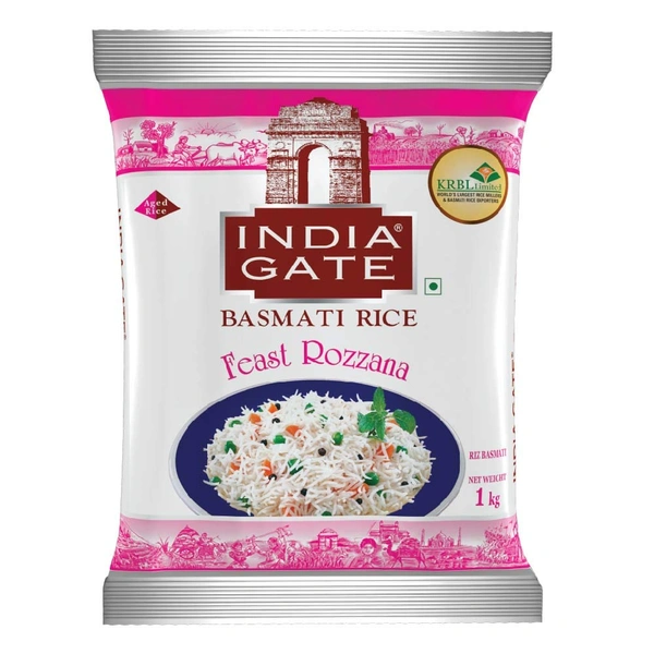 India Gate Feast Rozzana Basmati Rice - 1 Kg