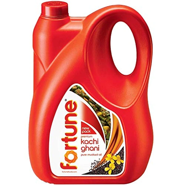 Fortune Premium Kachi Ghani Pure Mustard Oil - 5 Ltr