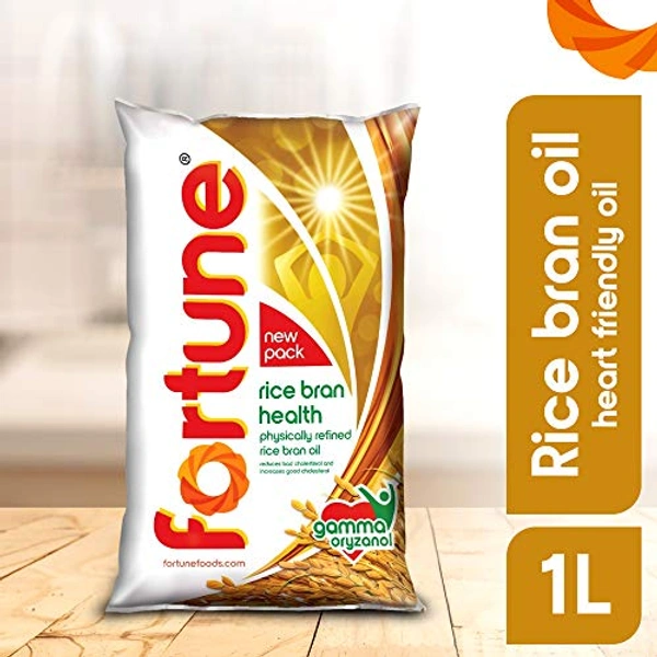 Fortune Cooking Oil For Healthier Heart Rice Bran Oil - 1 Ltr