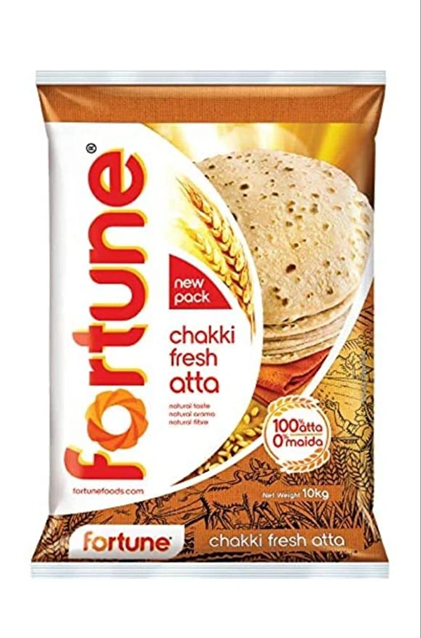 Fortune Chakki Fresh (100% Atta, 0% Maida) Atta - 10 Kg