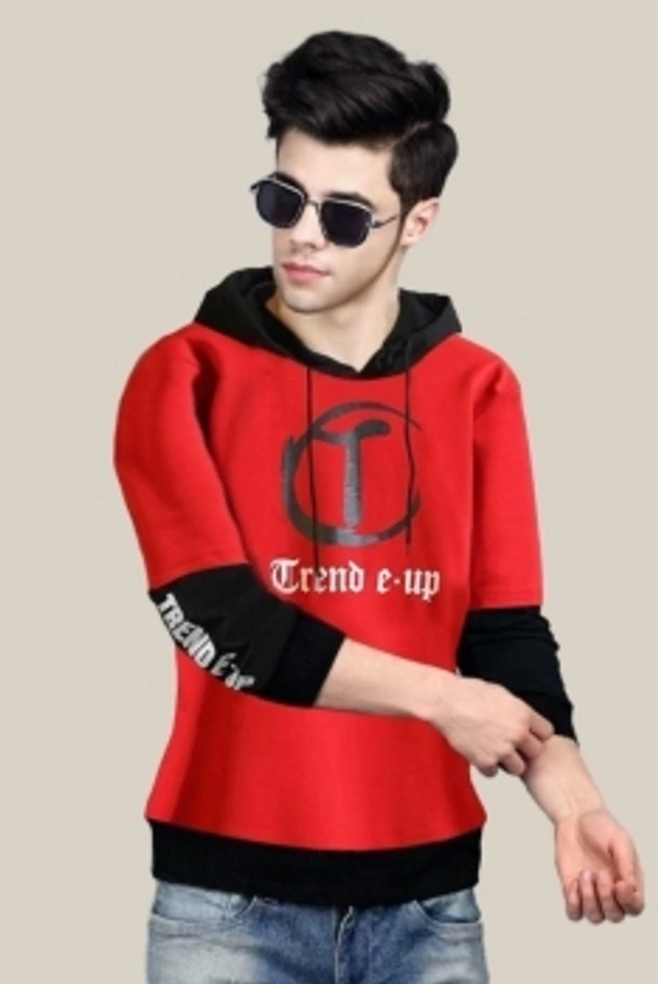 FastColors Full Sleeve Printed, Color Block Men Sweatshirt - Yellow_black, L