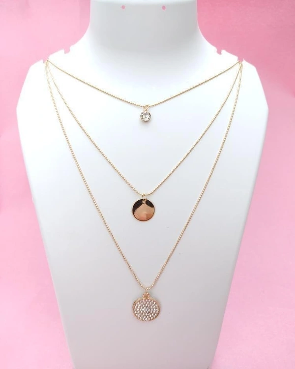 3 Layered Coin Necklace