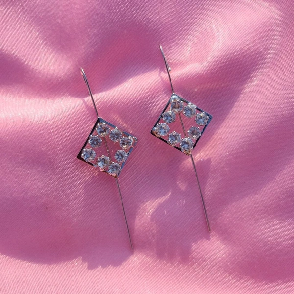 AD earcuffs (Square Silver)