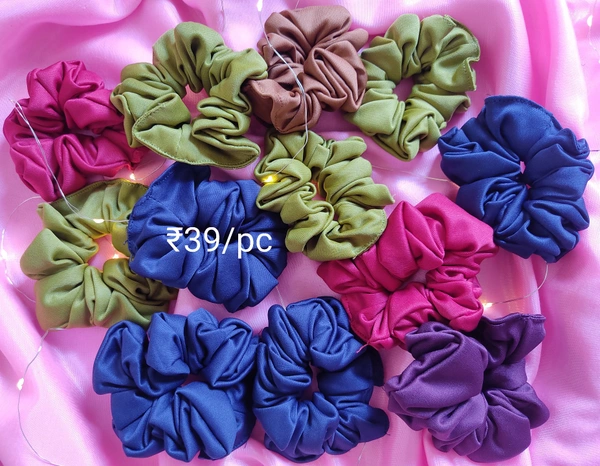 Nylon Scrunchies 2 - Moss Green