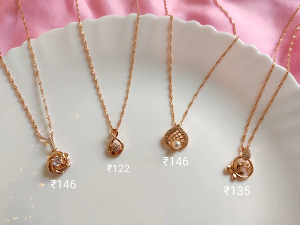 Twisted Chain Rosegold Neckpiece  - Design 2