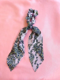 Satin Scarf Scrunchies  - Design 5