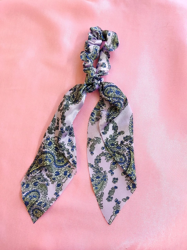 Satin Scarf Scrunchies  - Design 5