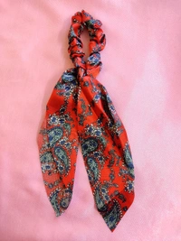 Satin Scarf Scrunchies  - Design 5