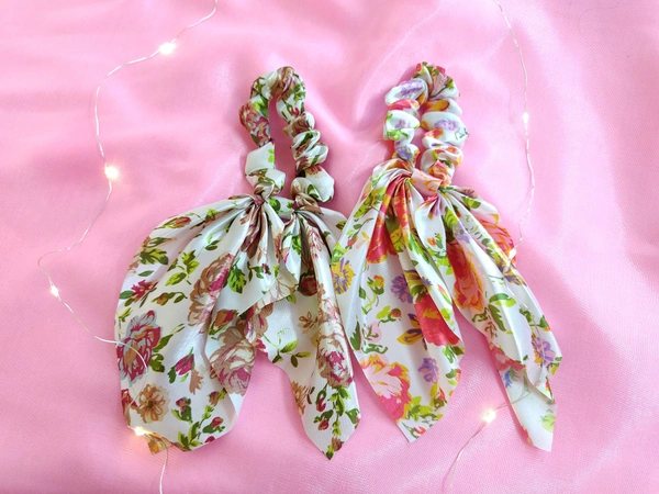 Satin Bandana Scrunchies  - Pattern 2