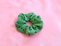 Polka Scrunchies  - Dark Grey
