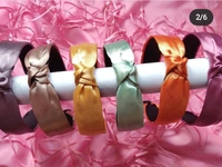 Satin Knot Hairband - Orange