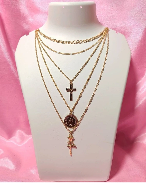 5 Layered Cross Neckpiece