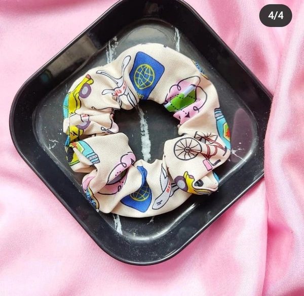Funky Nylon Scrunchies - Yellow SpongeBob
