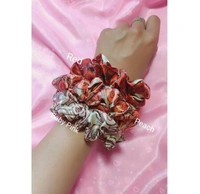 Luxury Themed Satin Scrunchies - Red