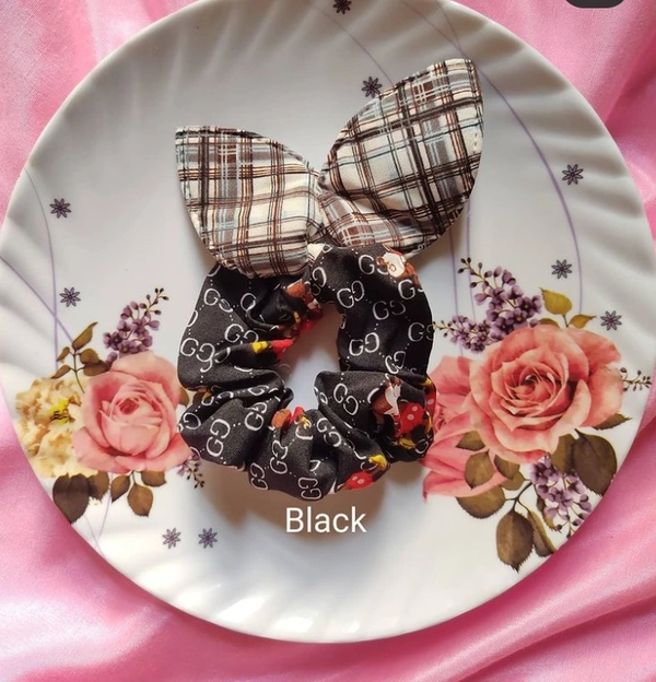 Jumbo Bunny Scrunchies - Red