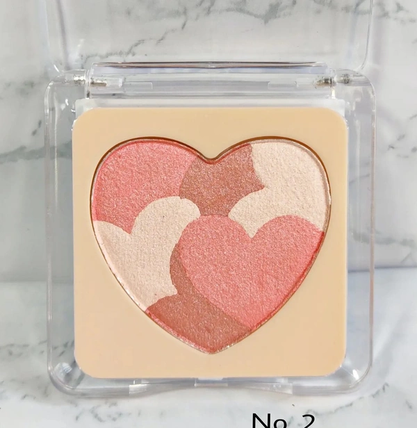 Heart Pallet (Highlighter+blush) - No.1