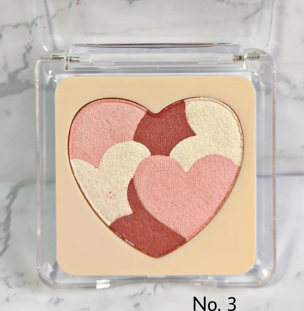 Heart Pallet (Highlighter+blush) - No.1