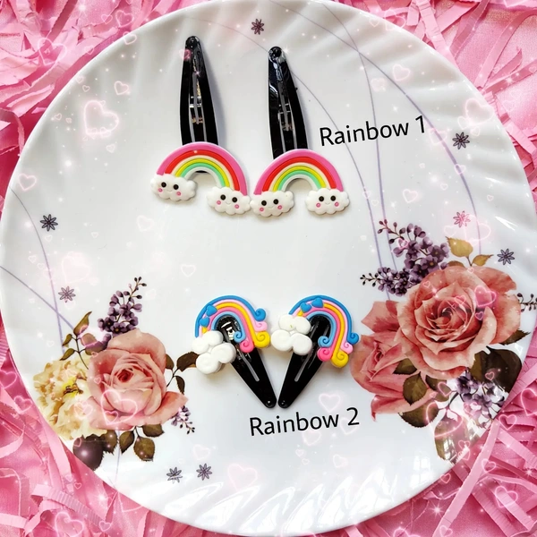 Kawai HairClips  - Rainbow 1