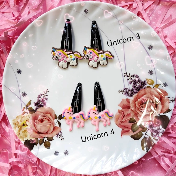 Kawai HairClips  - Pink Smiley Popsicles