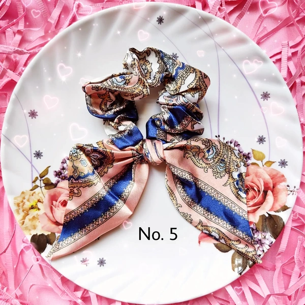 Satin Scarf Scrunchies (set 3) - No. 2