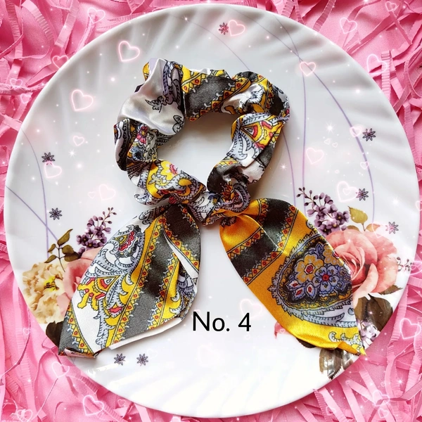 Satin Scarf Scrunchies (set 3) - No. 3