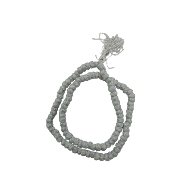 Suttar/Sutar Mala (Green)  (108 beads) - White