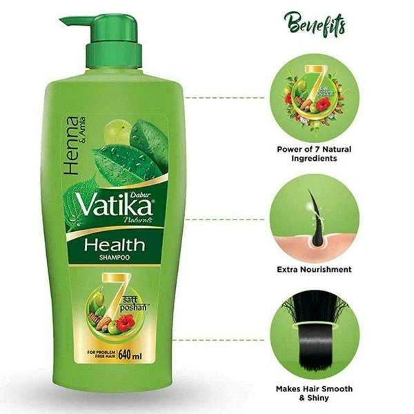 Dabur Vatika Health Shampoo 640 ml - 1, 640 ML