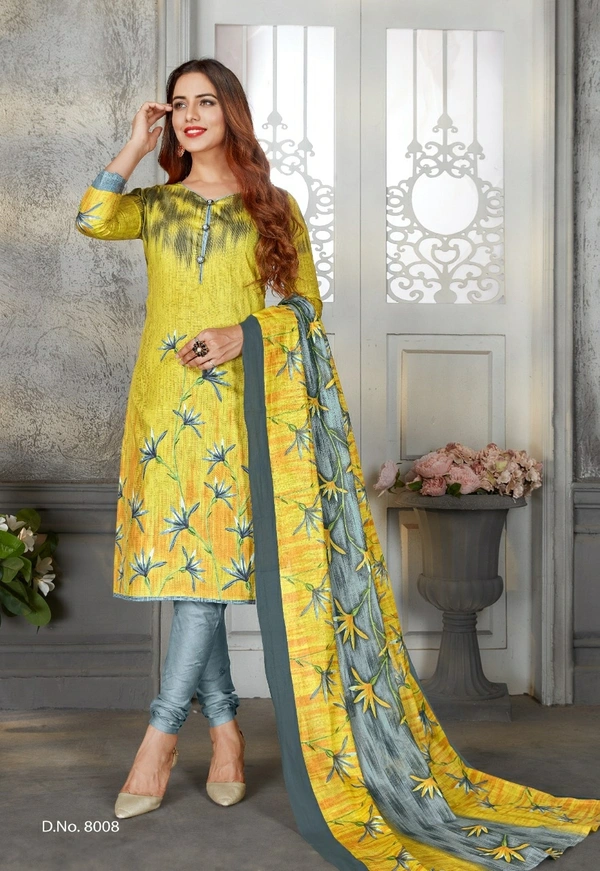 Unstitched Suit, 3Pc Cotton