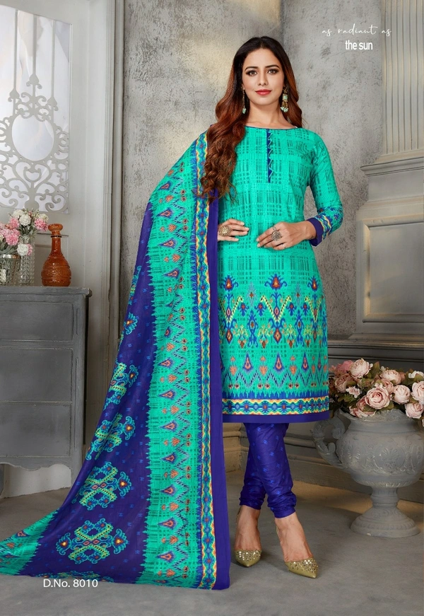 Unstitched 3Pc Cotton Suit