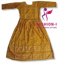 Stitched Full Length "XL" Kurti - Mustard Yellow Color