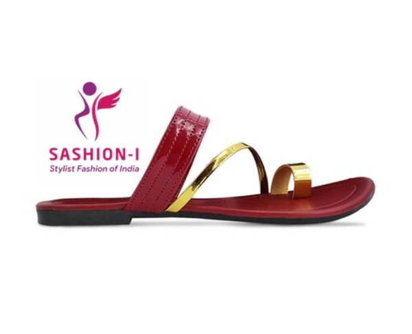 Stylish Flat sandal for women - Mahroon