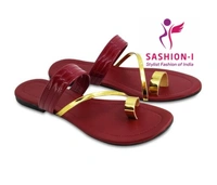 Stylish Flat sandal for women - Mahroon