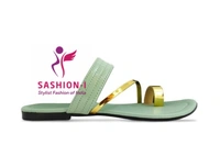 Stylish Flat sandal for women - Pantone Green
